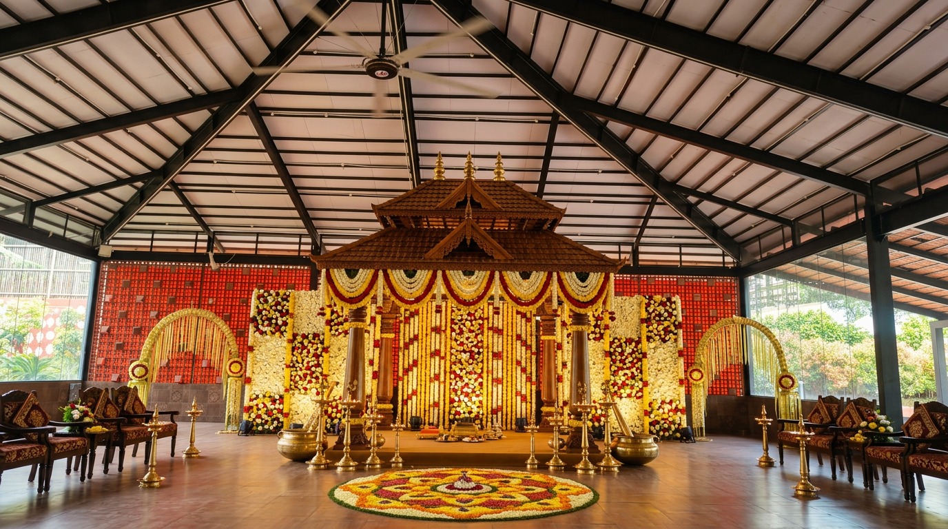 Traditional Kerala Mandap at ARC Pyramid