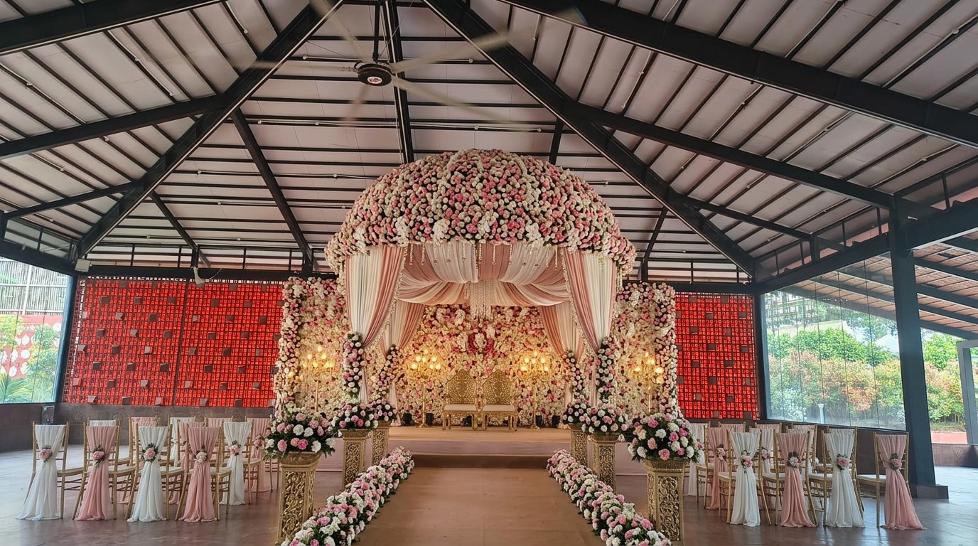 Floral Dome Reception Stage at ARC Pyramid