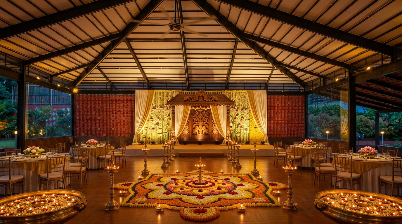 Traditional Banquet Hall & Dining Setup at ARC Pyramid