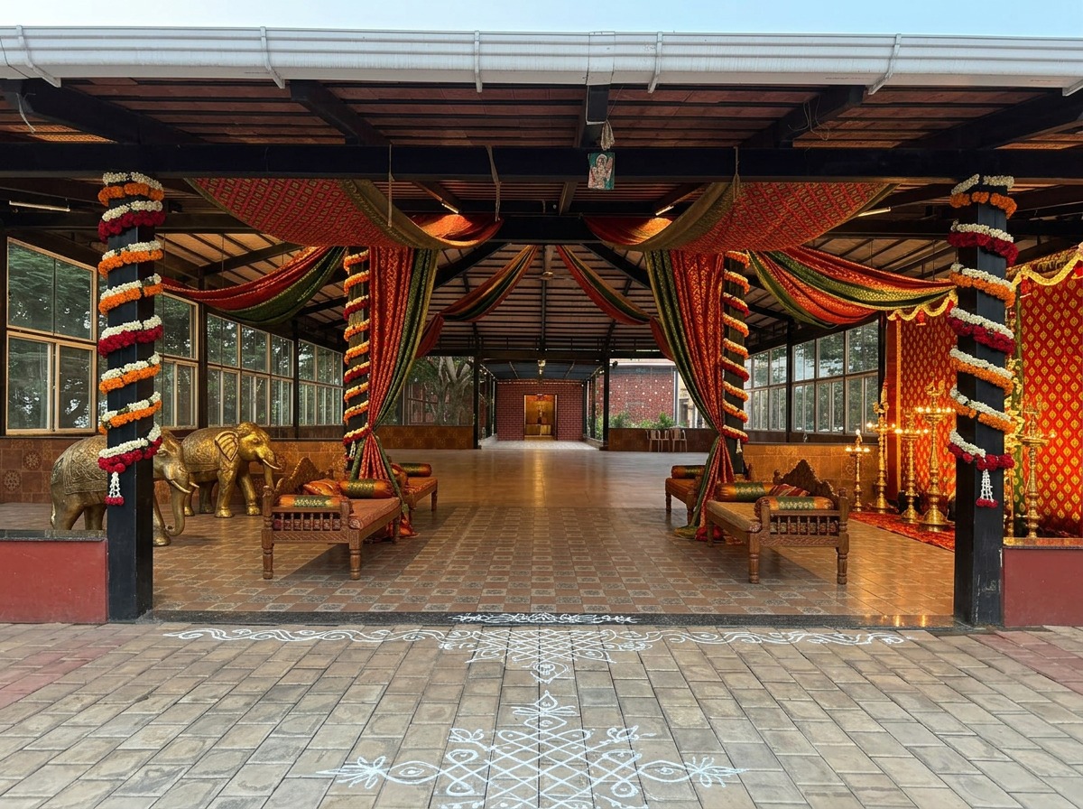 Grand Festive Entrance Pathway & Archway at ARC Pyramid
