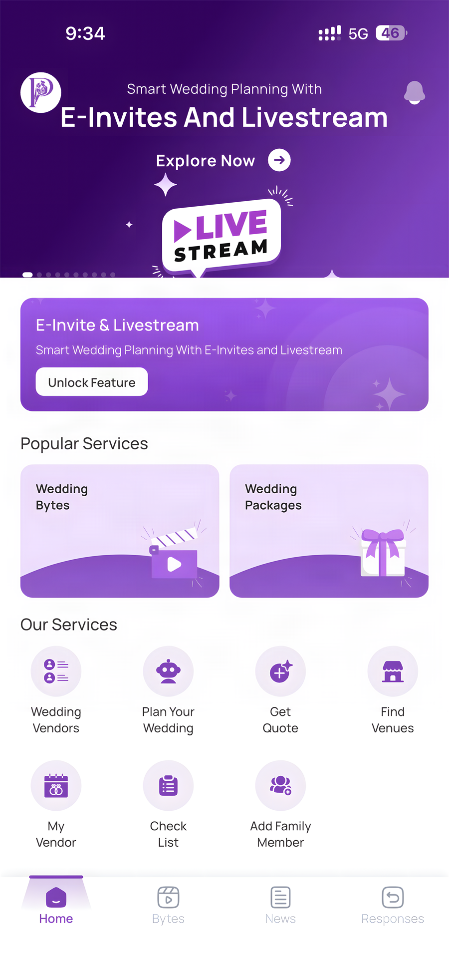 Plan a Wedding couple app